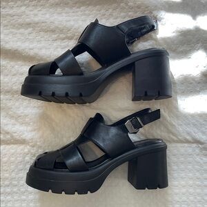 Killstar Black Chunky Sandals